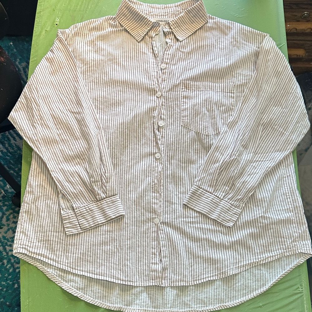 Striped Button Down Shirt